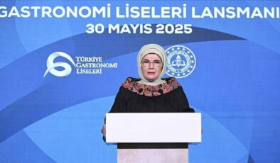 Emine Erdoğan Türkiye Gastronomi Liseleri Projesi’nin tanıtımına katıldı