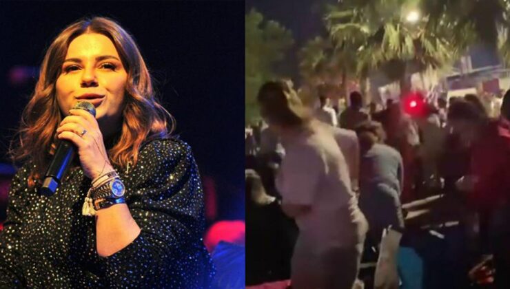 Merve Özbey’in konserinde arbede çıktı! Polis memuru bıçaklandı