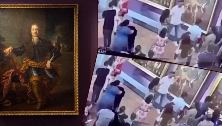 Turistin dikkatsizliği sinirleri gerdi: 300 yıllık tablo fotoğraf kurbanı oldu!