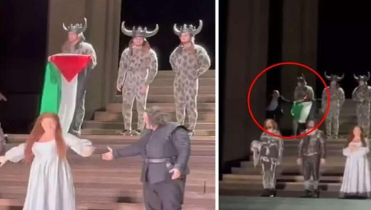 Kraliyet Operası’nda Filistin protestosu! Sanatçıyı asla durduramadılar