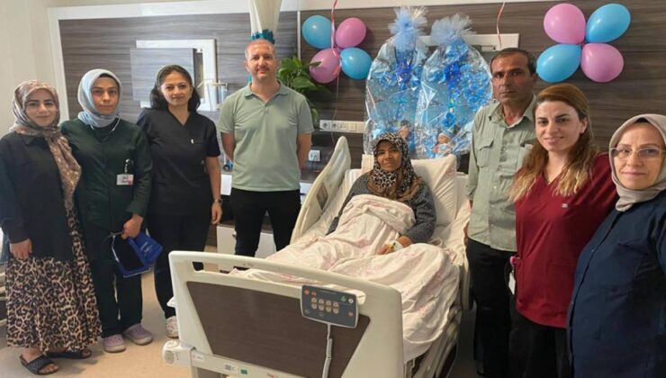 Şanlıurfa’da 53 yaşındaki kadın ikiz bebek dünyaya getirdi