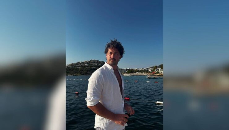 Alp Navruz Bodrum’da Bıyıklı ve Kilolu Haliyle Olay Yarattı