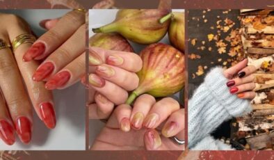 Tırnaklarda sonbahar etkisi: Renkler ve desenlerle çarpıcı manikür trendleri!