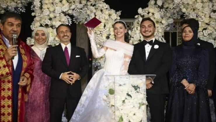 Altun ve Reis ailelerinin mutlu günü: Fahrettin Altun’un oğlu dünyaevine girdi