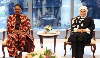 Emine Erdoğan Gabon Cumhurbaşkanı’nın eşi Nguema ile görüştü