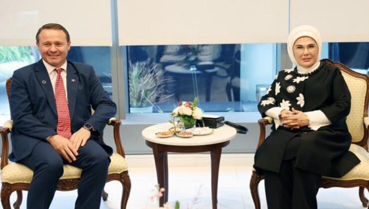 Emine Erdoğan Kosova Cumhurbaşkanı’nın eşi Prindon Sadriu ile görüştü
