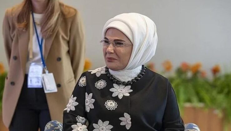 Emine Erdoğan, Melania Trump’ın lider eşleri onuruna verdiği resepsiyona katıldı