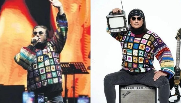 Çelik, 30 yıl sonra ikonik kazağıyla sahnede nostalji yaşattı