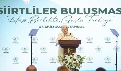 Emine Erdoğan “Siirtlilerle Buluşma” programında konuştu: ‘Gösterdiğiniz kardeşliği unutmadık’
