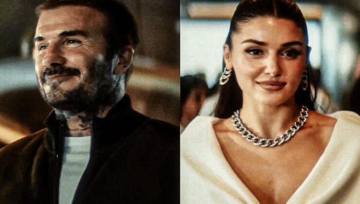 Hande Erçel, David Beckham ile birlikte reklam filminde oynadı!