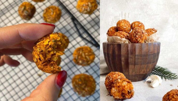 Her lokmada lezzet patlaması: Tuzlu yulaf topları!