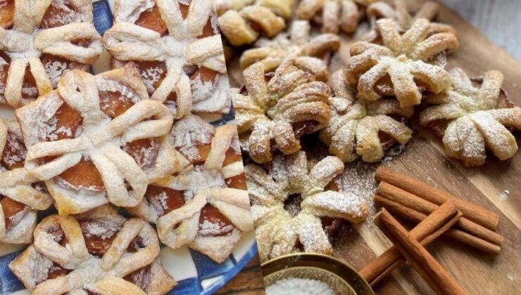 Tarçınlı elmalı çiçek milföy: Tatlı krizlerinize anında çözüm!