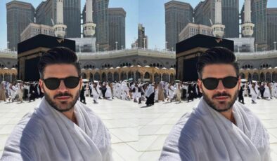 Umre’ye giden Tolgahan Sayışman’dan yürekleri ısıtan hareket! Takdir topladı