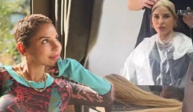 10 aydır meme kanseri ile mücadele eden Irmak Ünal, saçlarını kazıttığı anları paylaştı!