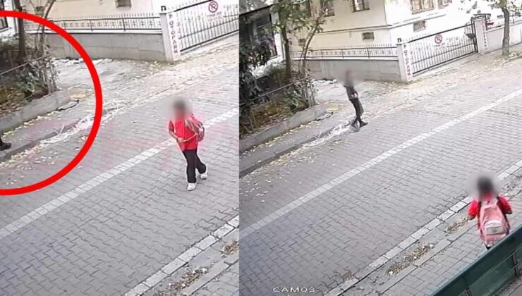 Avcılar’da okul servisini bekleyen çocuğu takip etti: Annesi gelince kaçtı!