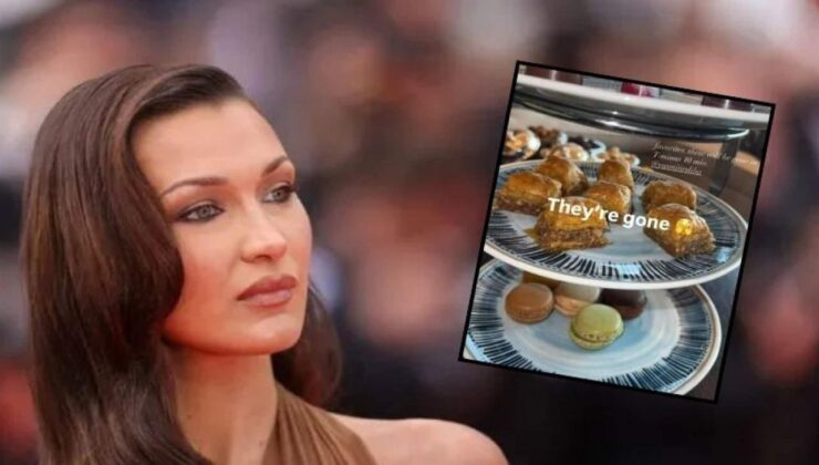 Bella Hadid Türk mutfağının büyüsüne kapıldı: “Baklavasız günüm geçmiyor!”