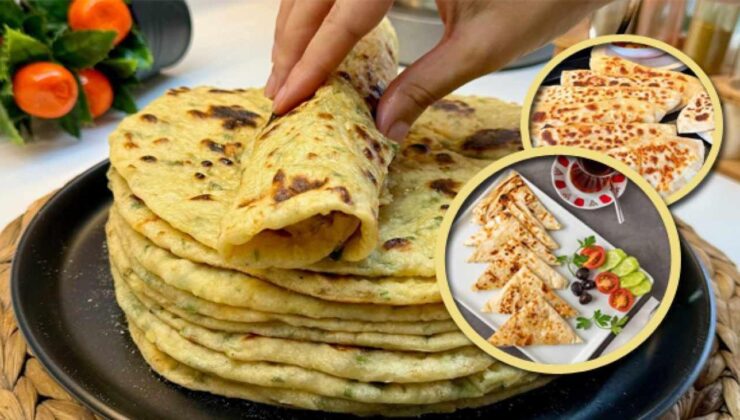 El açma böreğe son! 10 dakikada patatesli pratik gözleme tarifi