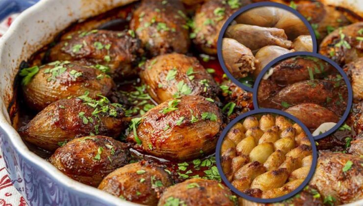 Geleneksel Anadolu lezzeti: Fırında nar ekşili etli soğan dolması tarifi