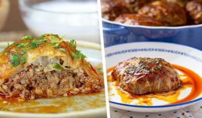 Kolay yapımıyla dikkat çeken porsiyonluk lahana dolması tarifi