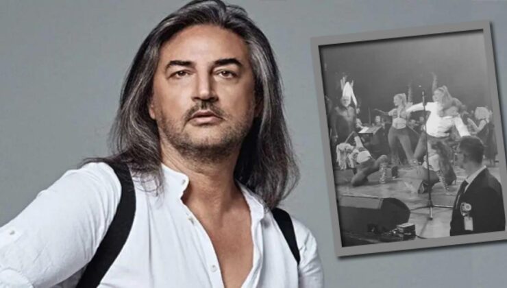 Ünlü şarkıcı Çelik sahnede yere düştü! O anları sosyal medya hesabından paylaştı