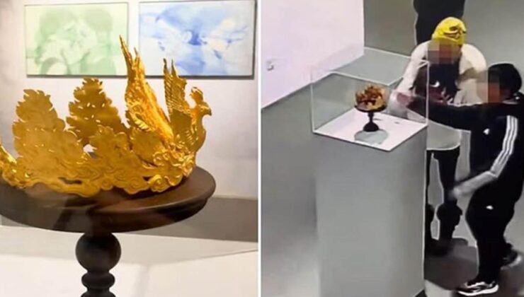 Çin’de akıllara durgunluk veren olay: Sergiyi gezen çocuk paha biçilemez tacı yere düşürdü!