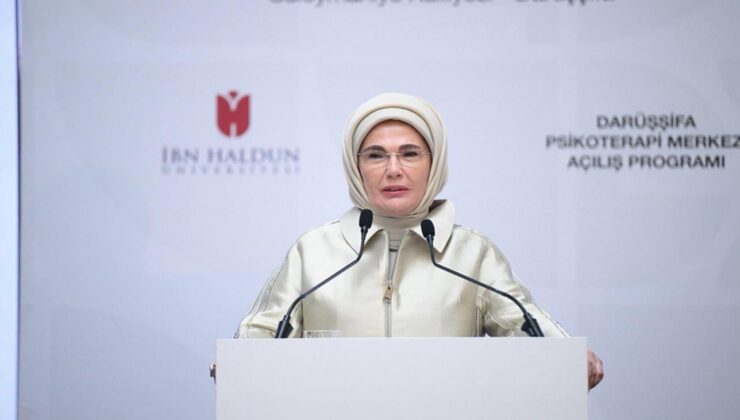 Emine Erdoğan, İHÜ İPAM Darüşşifa Psikoterapi Merkezi’nin açılışına katıldı
