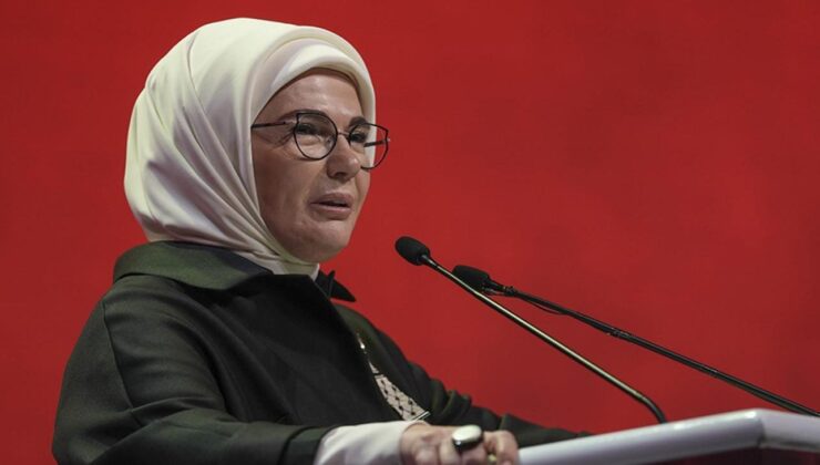 Emine Erdoğan, ‘Soykırımın Kadın Tanıkları: Gazze’de Medya ve Direniş’ programında konuştu