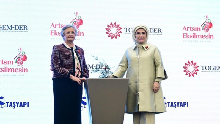Emine Erdoğan, TOGEM-DER’in “Artsın Eksilmesin Dönüşüm Pazarı”nın açılışına katıldı