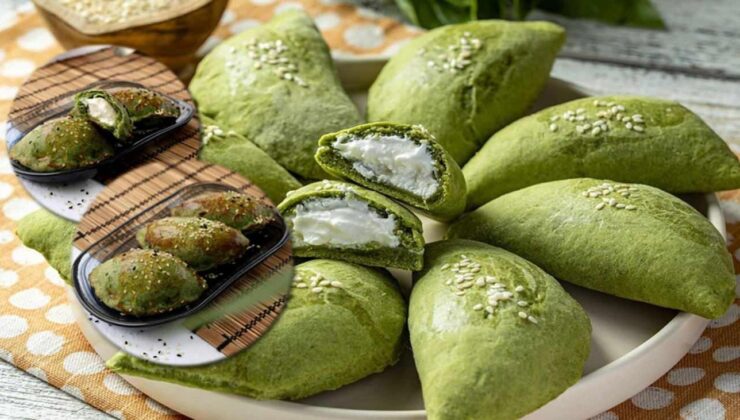 Hem göze hem damağa hitap eden ıspanaklı labneli poğaça tarifi!