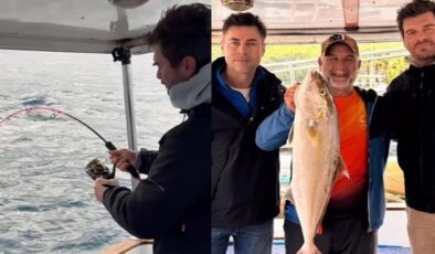 Kıvanç Tatlıtuğ ve Kıvanç Kasabalı balık tuttu! O anlar çok konuşuldu