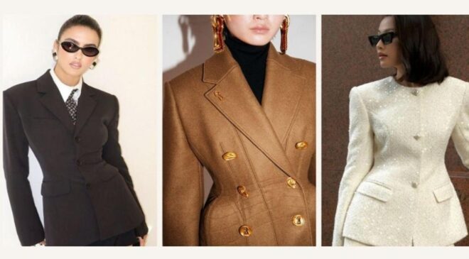 Kusursuz ve feminen bir silüet: Bel vurgulu blazer ceketler sahnede!