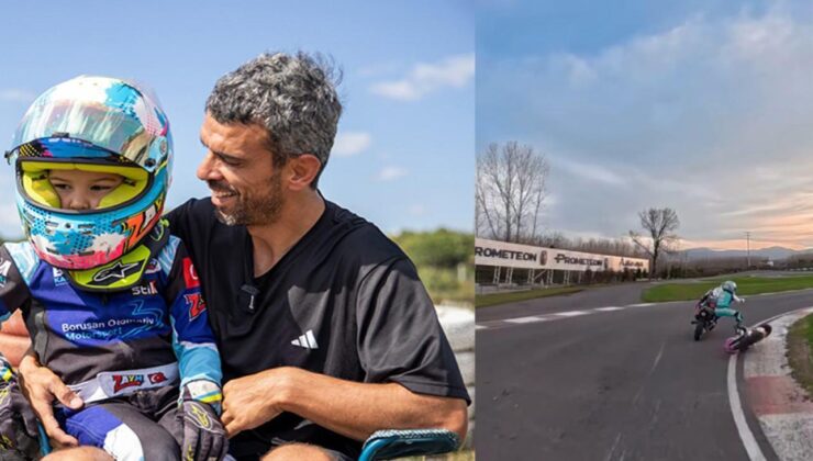 7 yaşındaki Zayn Sofuoğlu pistte kaza geçirdi! Korku dolu anlar