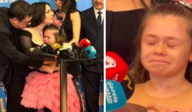 Babasını kaybeden çocuk oyuncu Damla Çolak galada herkesi gözyaşlarına boğdu!