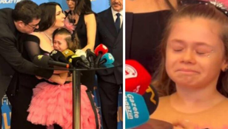 Babasını kaybeden çocuk oyuncu Damla Çolak galada herkesi gözyaşlarına boğdu!