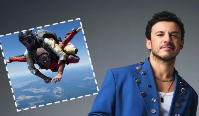 Buray yürekleri ağza getirdi: 4.500 metreden paraşütle atladı!