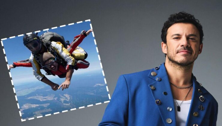 Buray yürekleri ağza getirdi: 4.500 metreden paraşütle atladı!