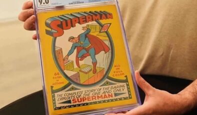 Dünyada kalan 100 kopyadan biri! Superman’in ilk çizgi romanı rekor fiyata satıldı