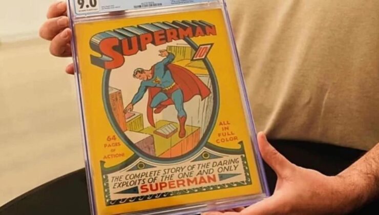 Dünyada kalan 100 kopyadan biri! Superman’in ilk çizgi romanı rekor fiyata satıldı
