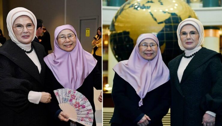 Emine Erdoğan, Malezya Başbakanı’nın eşi Wan Azizah İsmail ile bir araya geldi