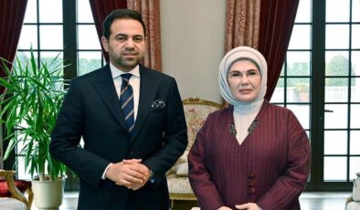 Emine Erdoğan, Müslüman Alimler Konseyi Genel Sekreteri Abdelsalam ile bir araya geldi