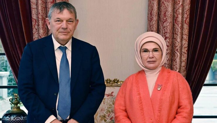 Emine Erdoğan, UNRWA Genel Komiseri Lazzarini ile görüşme gerçekleştirdi