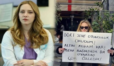 Hayal Köseoğlu’ndan ilginç paylaşım: Sokakta pankart açıp seslendi!