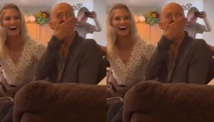 Kanser tedavisi gören anneye battaniyeyle gelen sürpriz! Gözyaşlarına boğuldu