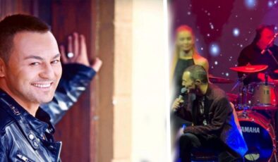 Serdar Ortaç sahnede yere düştü! O anları seyirciler kayda aldı