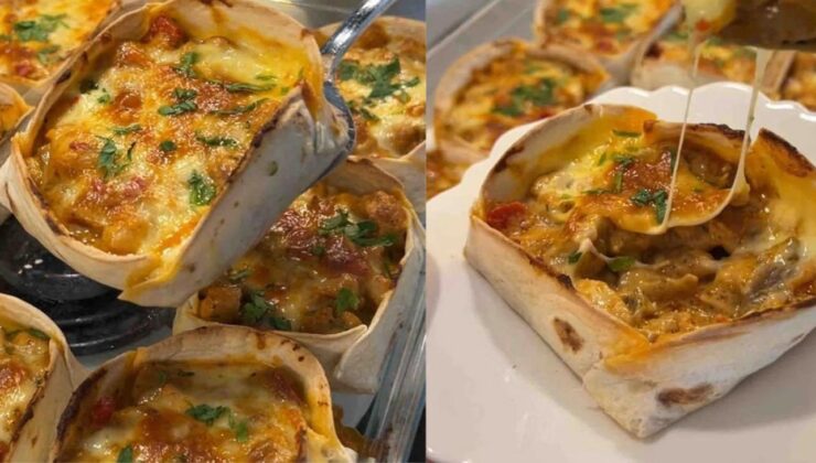 Tavuklu lavaş çanak tarifi! Misafir sofralarının yeni gözdesi