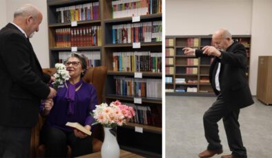 47 yıllık eşine Sevgililer Günü sürprizi yaptı