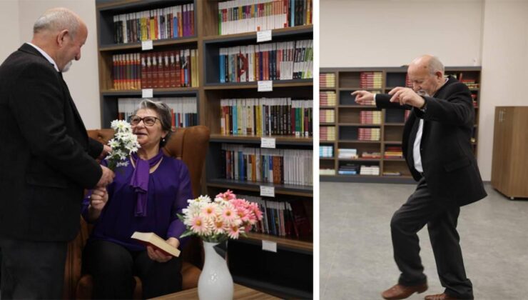 47 yıllık eşine Sevgililer Günü sürprizi yaptı