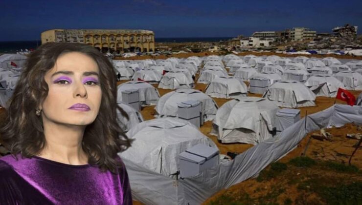 Gönülleri fetheden yardım! Yıldız Tilbe Gazze’de 2. çadır kenti kurdu