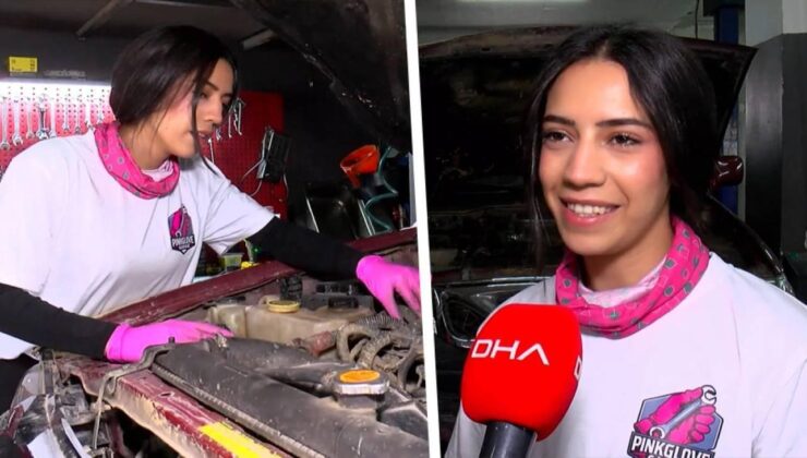 Sanayinin “pembe eldivenli” ustası: 21 yaşındaki kadın tamirci ezber bozuyor
