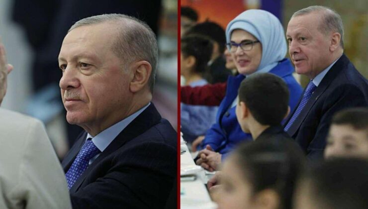 Başkan Erdoğan ve eşi Emine Erdoğan devlet himayesindeki çocuklarla iftarda buluştu